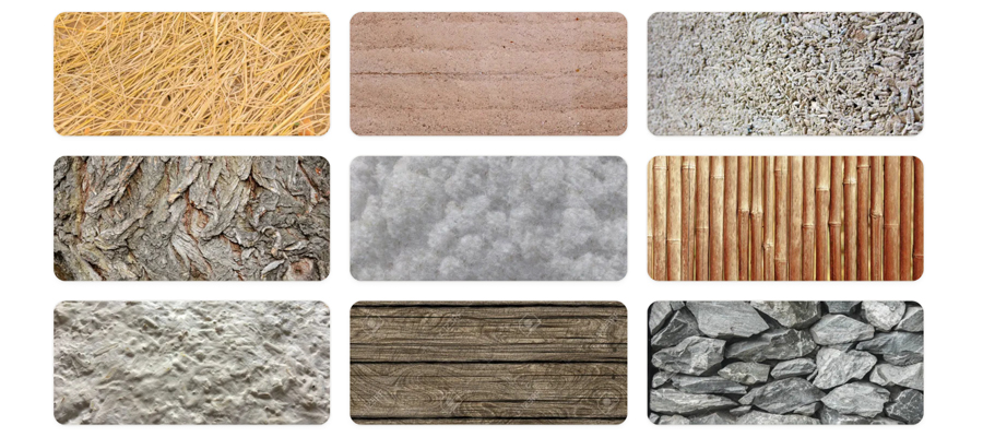 nine differect hardscapes