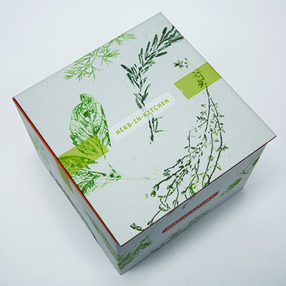 Graphic Design student Kaitlyn Troy's Herb In Kitchen packaging