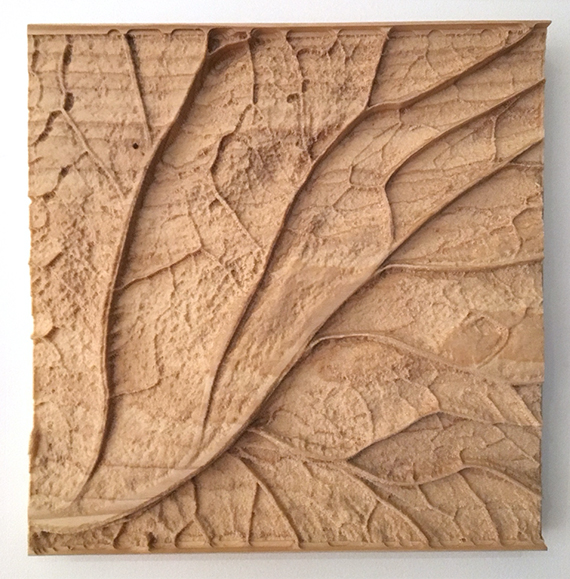 'Leaf' Wooden Photograph, 10' X 10', 2018