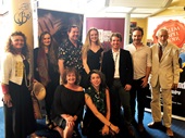 Westphal alum Kevin Quinn with cast & crew of the American Wake at the Galway Film Fleadh