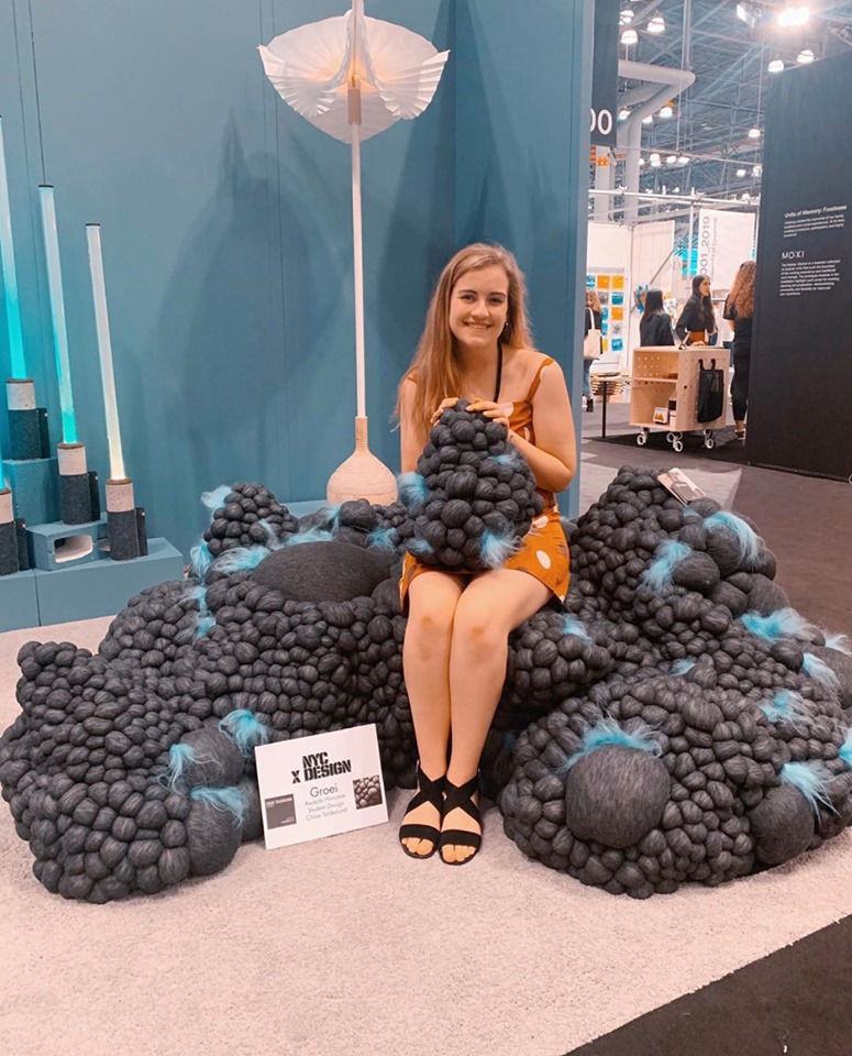 Chloe Tolderlund with NYCxDesign Award-winning furniture design