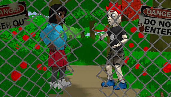 Ask the Undead Fence Shot
