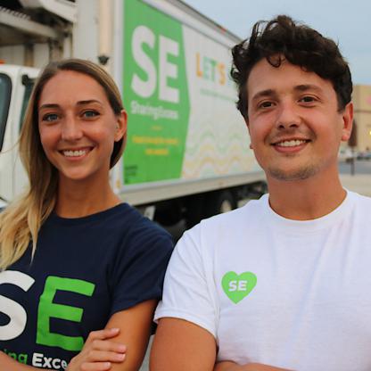 Victoria Wilson and Evan Ehlers of Sharing Excess