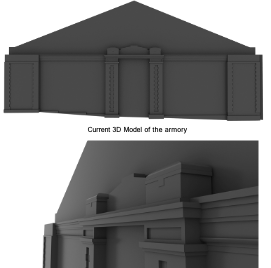 3D model of 33rd street Armory
