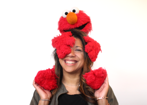 Breonna Danielle Rodriguez Delgrosso with Elmo