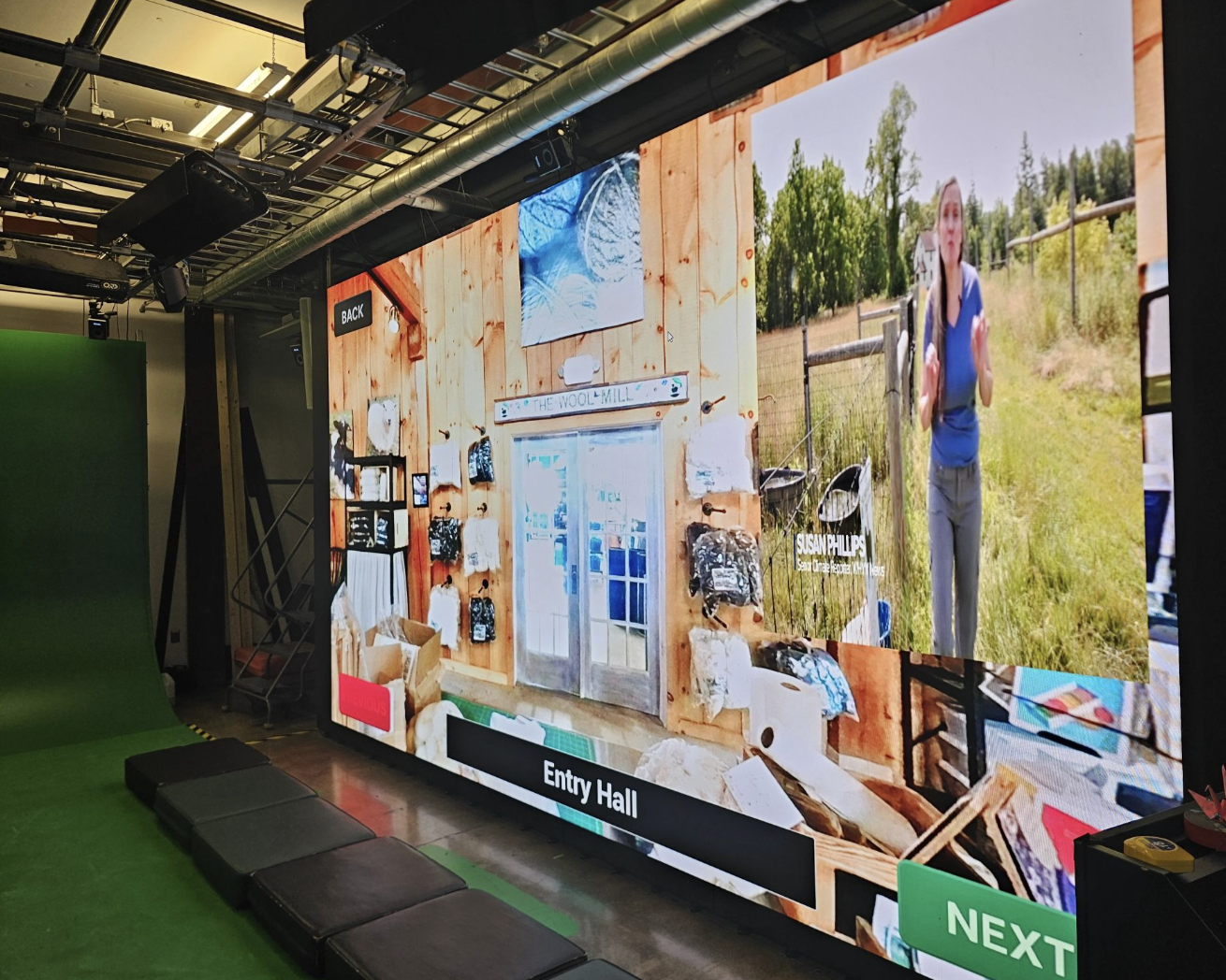 immersive fashion industry experience on 10 x 20 ft screen