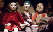 Photograph of Puppets from the play It's a Long Christmas Ride Home