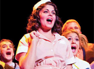 Theatre Performers Singing in Waitress Uniforms