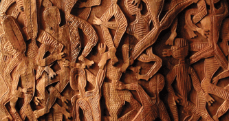 Chinese carved wood
