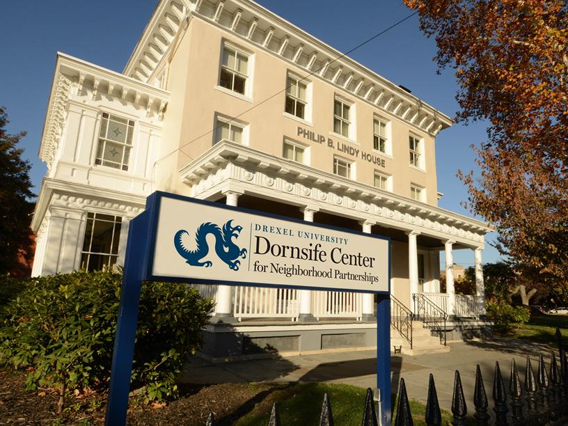 Exterior image of Drexels Dornsife Center in Powelton Village